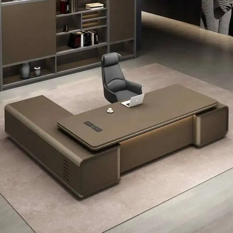 Bureau d'angle européen debout combinaison moderne réception bureau créativité haute qualité Escritorio meubles de bureau
