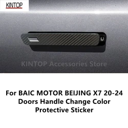 For BAIC MOTOR BEIJING X7 20-24 Doors Handle Change Color Protective Sticker Anti-scratch Protection Accessories Refit