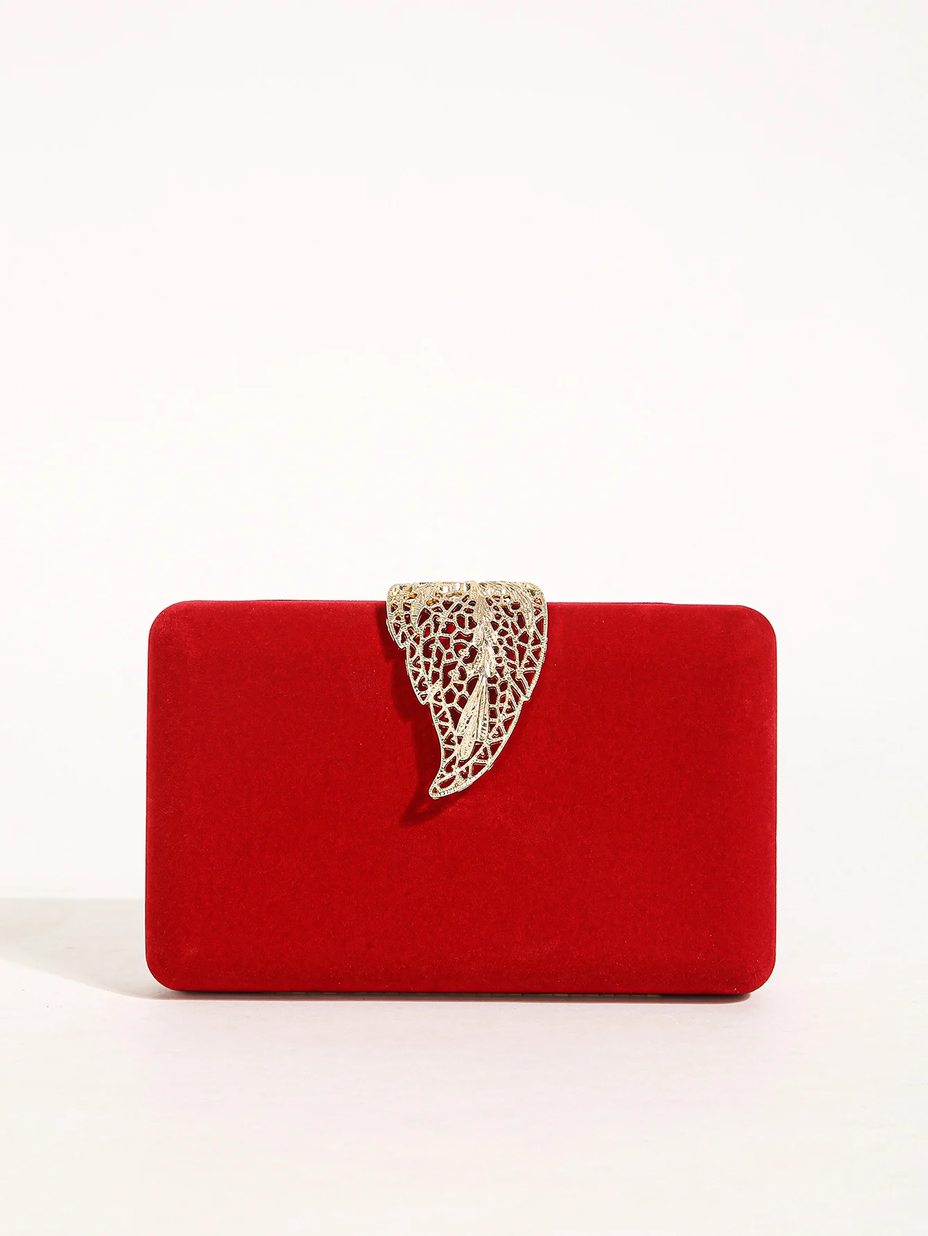 

1PC Cut-out Elegant Clutch Bag with Leaf Clasp Women Evening Handbag Formal Party Purse,Lady Party Wedding Clutch Purse Chain Ba