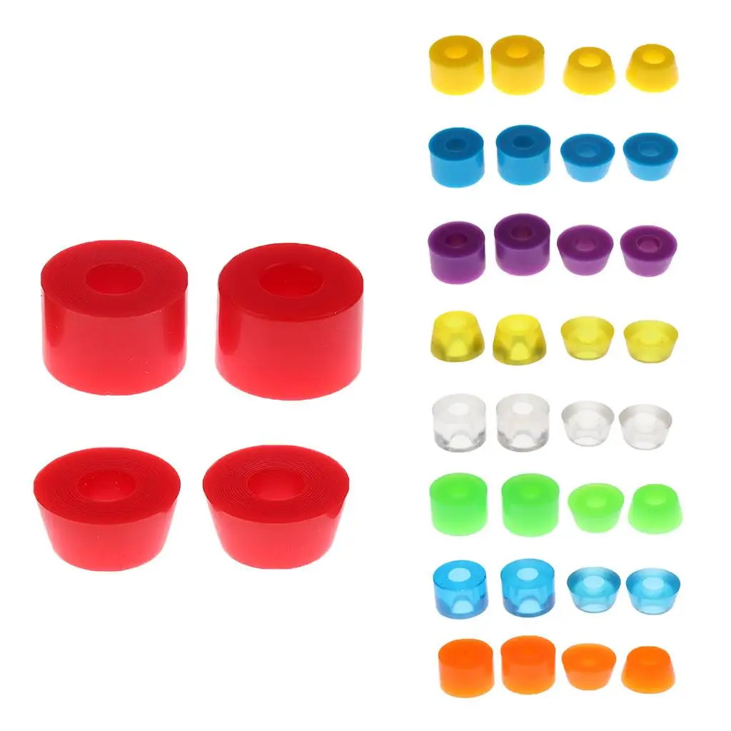 Skateboard Truck Accessories PU Bushing Replacement Kit with Shock Absorbing Bushings for Improved Board Performance