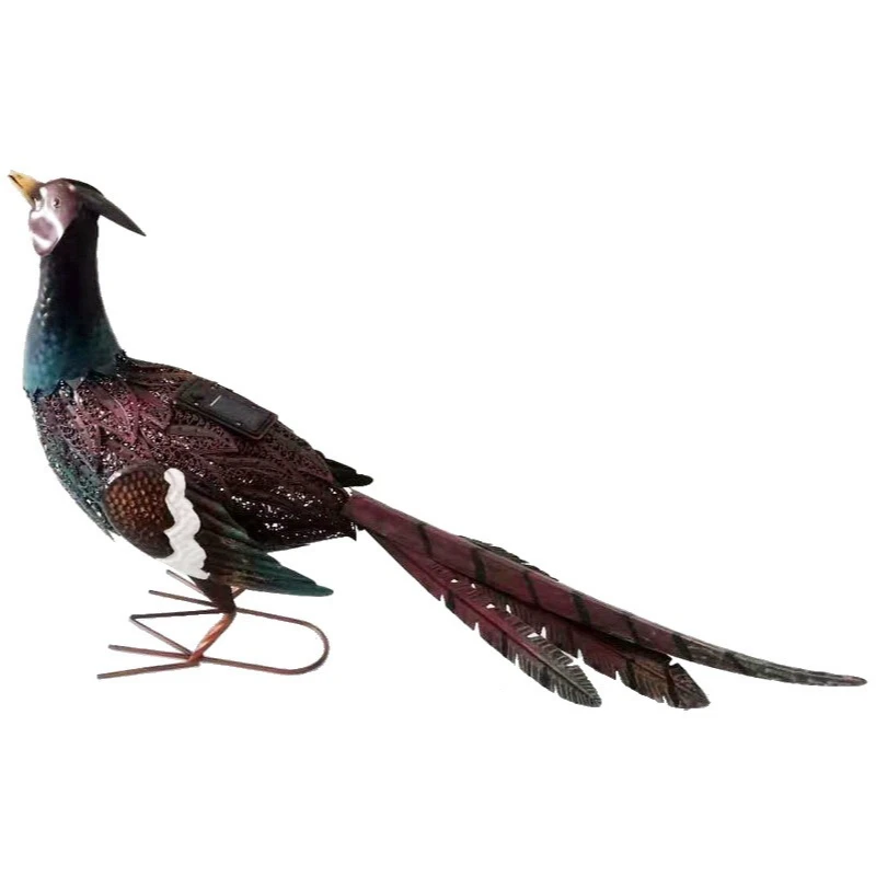 

Outdoor solar light decoration, garden animal statues, wrought iron painting
