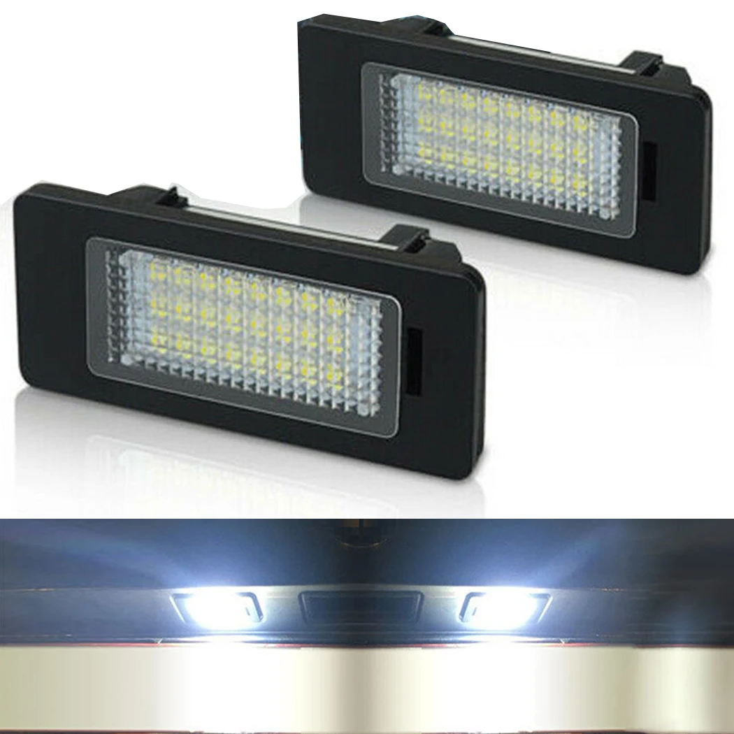 

2pcs/lot License Plate Light For BMW E90 E92 E39 E60 E61 M5 E70 Error Free Led Car Number Plate Light Bulb Accessories