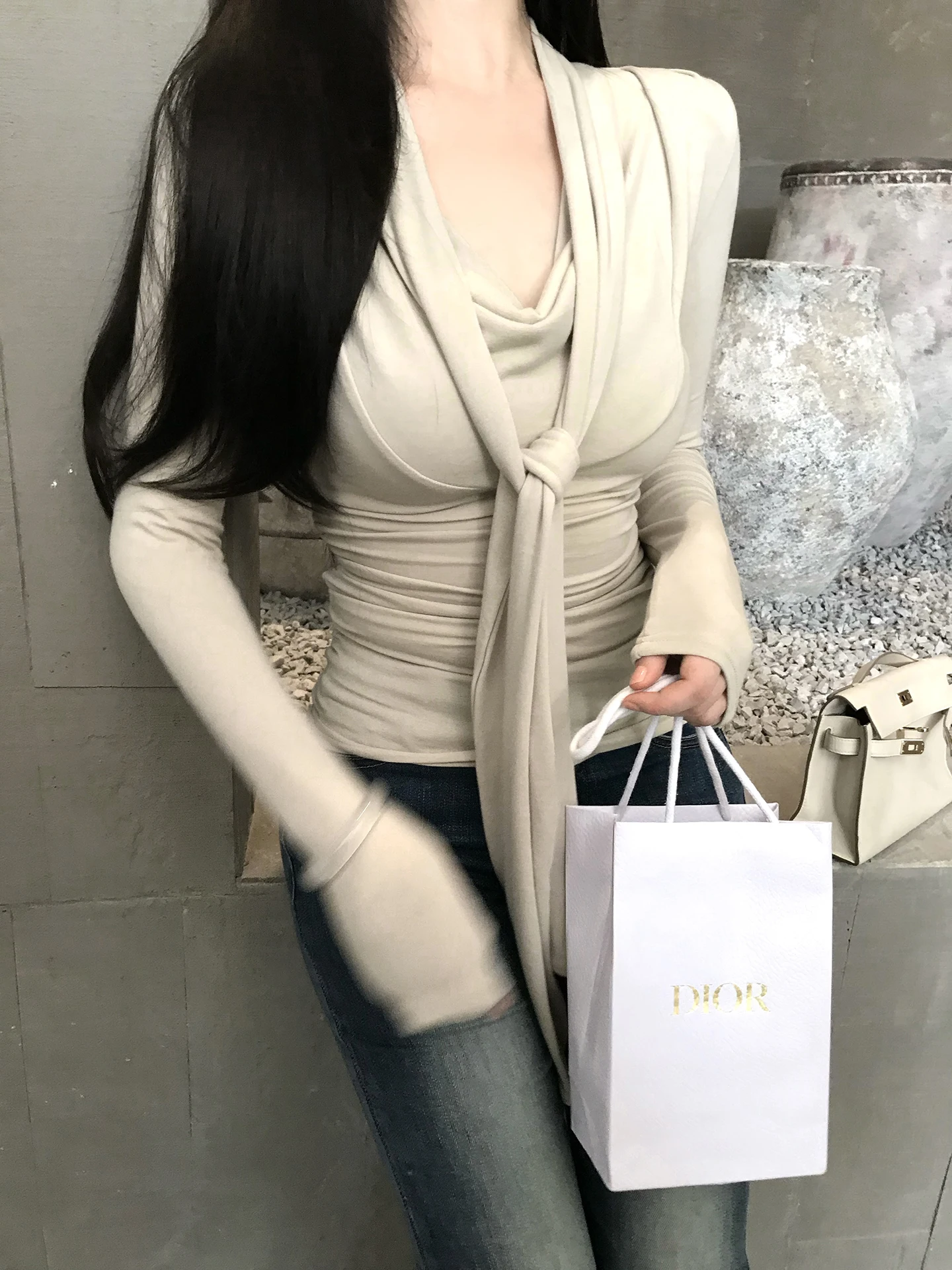 

Женский топ Miss Change: Дышащая, приятная к телу хлопковая футболка с воротником-стойкой, облегающая, сексуальная, в стиле Pure Desire