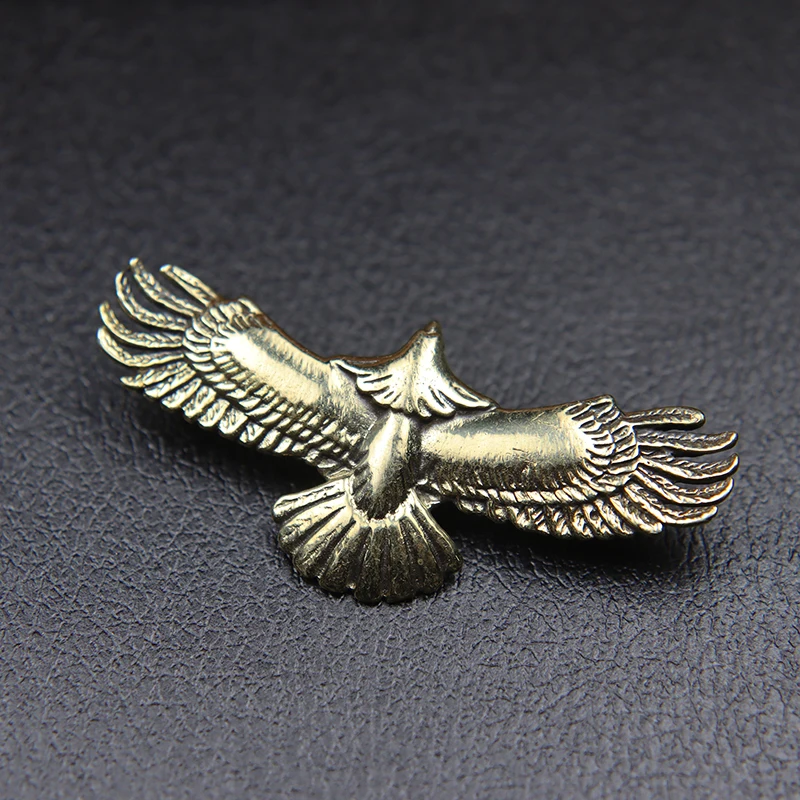 Pure Brass Flying Eagle Screw Rivet Button DIY Leather Bag Wallet Chains Garment Decorative Punk Vintage Belt Buckle Connector