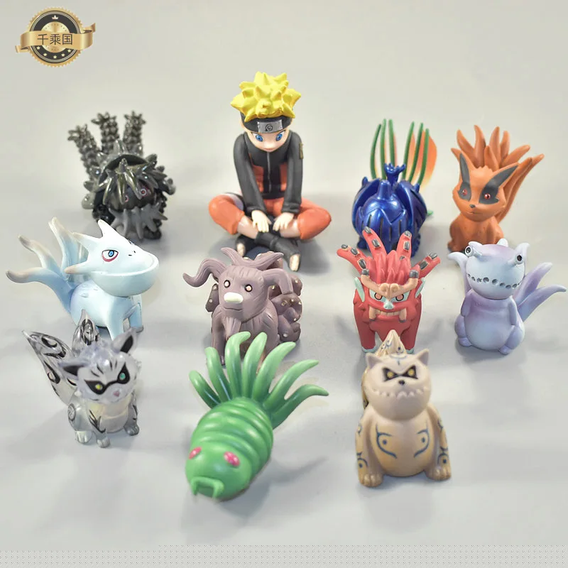 

11Pcs/Set Naruto Uzumaki Naruto Tailed Beasts Shukaku Gyuki Kurama Isobu Son Kokuo Saiken Chomei Shinju Action Figure Toys Gifts