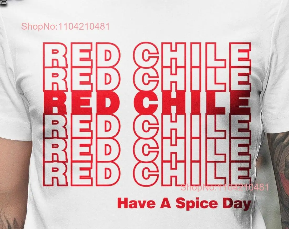 NOWA koszulka MEXICO Food Red Chile UNISEX Albuquerque Santa Fe długi lub krótki rękaw