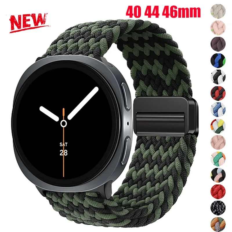 Geflochtenes Solo-Loop-Armband für Samsung Galaxy Watch 8 40/44mm Zubehör Nylon-Armband Correa Galaxy Watch 8 Classic Band 46mm – Detail 1