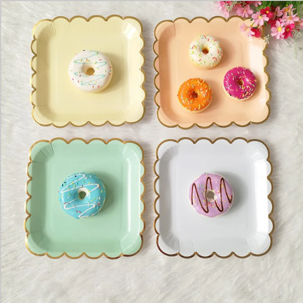 

set paper cake plates paper lace design plates plate set tableware set paper dish