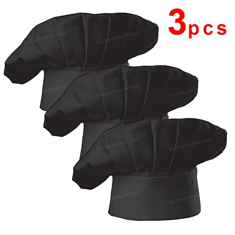 Zwarte koksmuts Witte koksmuts Keuken elastische werkmuts Hotel Restaurant Kantine Bakkerij Bakker Huishoudelijk werk Kookmuts Foodservice