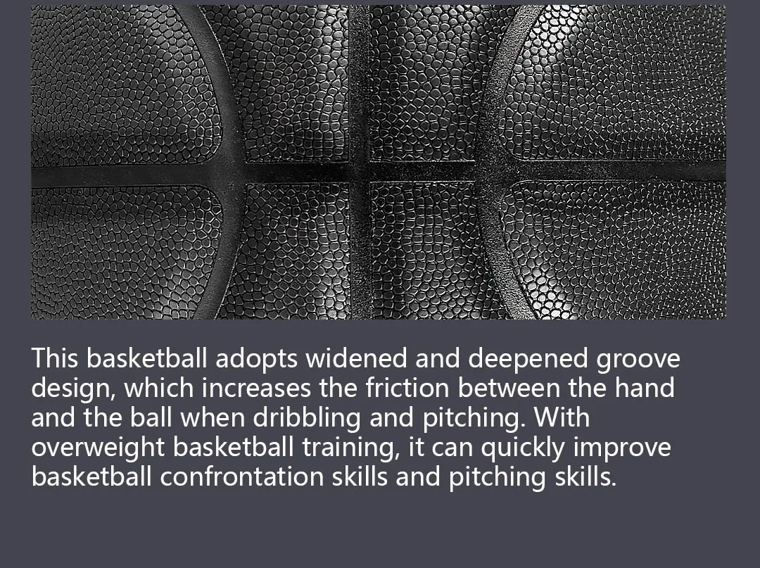 Aggravated Basketball 3lbs Größe 7 Indoor Outdoor Spezial-Trainingsball für verbesserte Ballkontrolle, Dribbling und Passfähigkeiten – Detail 13