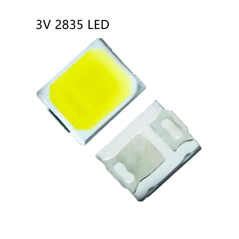 1000 шт., чипы 2835 SMD LED18v, 9 В, 6 В, 3 в, Высоковольтная Магнитная медная основа 80Ra, 60/80/100/мА