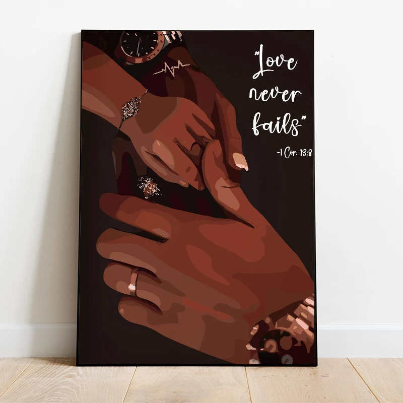 المألوف امرأة سوداء جميلة الراحة الترفيه الملصقات يطبع قماش الطباعة جدار صورة فنية لغرفة المعيشة ديكور المنزل