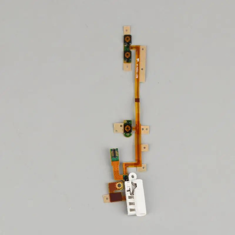 كابل iPod Nano 6th Gen المرن لاستبدال مقبس الصوت وشريط الزر للنموذج الأبيض، جزء إصلاح المواصفات الأصلية #2