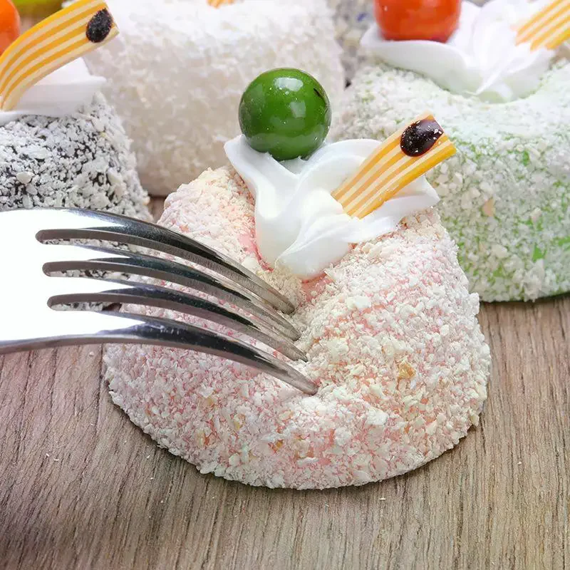 Cute Lovely Simulation Dessert Cake Squeeze Toy Soft Elastic Cake Toys Elastic Slow Rebound Squeeze Stress Relief Toys Adult