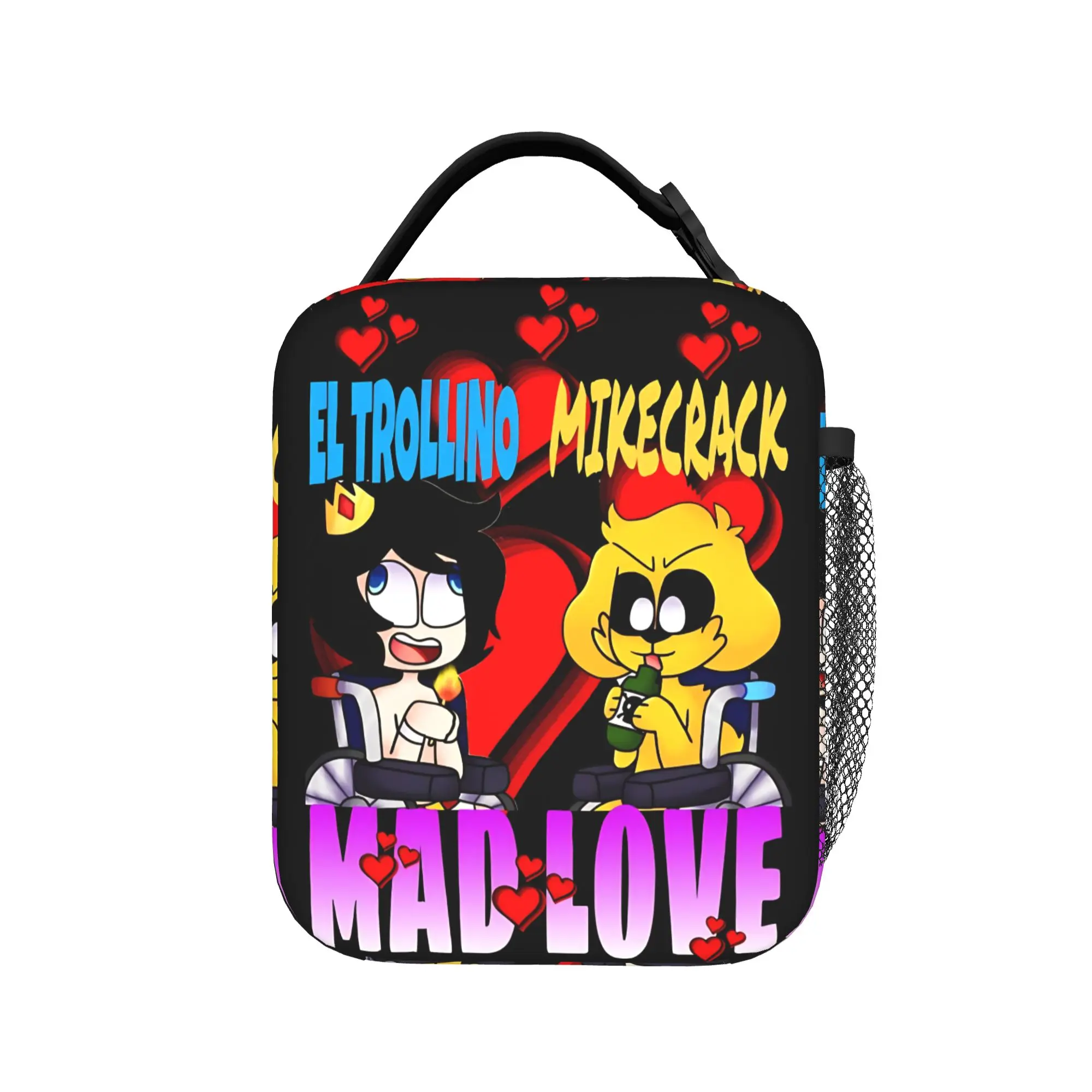 Bolsa de almuerzo Mikecracked Spanish Youtuber Los Compas, lonchera de oficina para mujer, linda bolsa térmica de tela Oxford para alimentos