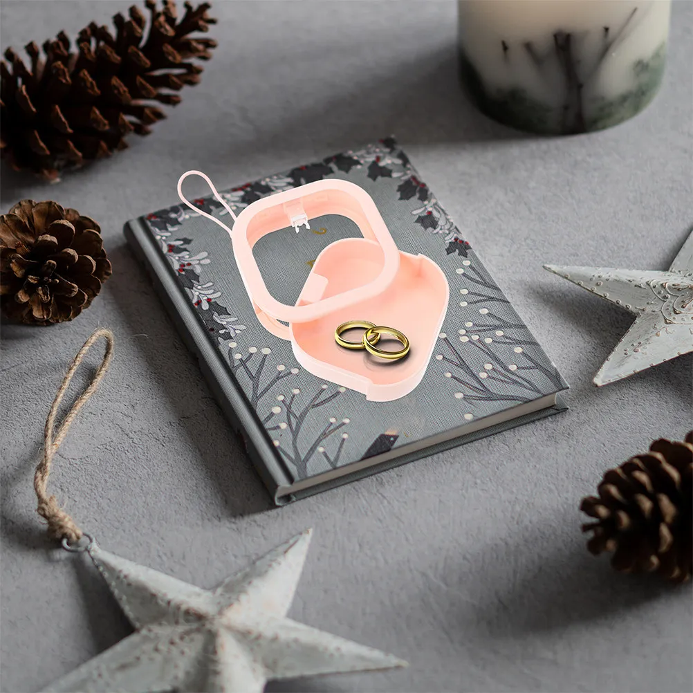 

2Pcs Portable Jewelry Box High-Class Material Multi-Function Earring Case Visible Storage Supply Convenient Jewelry Organizer