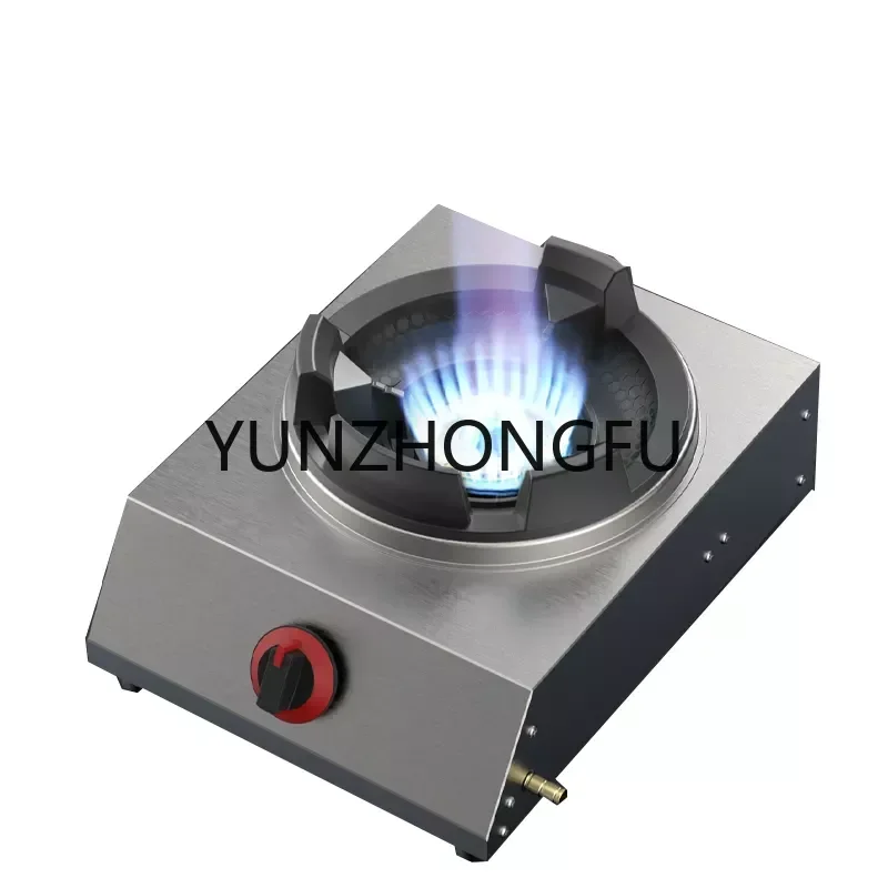 

Thickened Stainless Steel Gas Stove Shaped Single Stove Household Liquefied Petroleum Gas Stove Pulse Electronic Ignition Stove