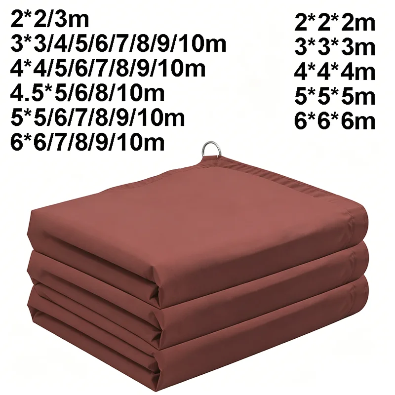 Anti-UV Sun Shade Sail Waterproof 2*2 4*4 6*6 3*3*3m Large Sunshade Sail Oxford Cloth Tarpaulin Camping Rain Awning Outdoor Tarp