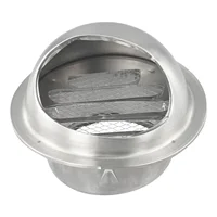 75mm-200mm Stainless-Steel Wall Ceiling Air Vent Ducting Ventilation Exhaust Grille Cover Outlet Heating Cooling Vents Cap 2