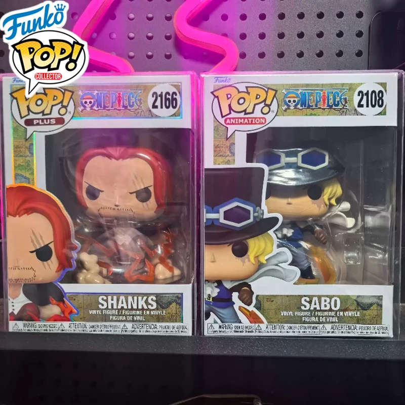 Funko Pop Original One Piece # 922 Sabo # Figura de Vinilo de Shanks Chase 939, Figura de Acción, Juguetes para Niños y Niñas, Regalo, Modelo Coleccionable