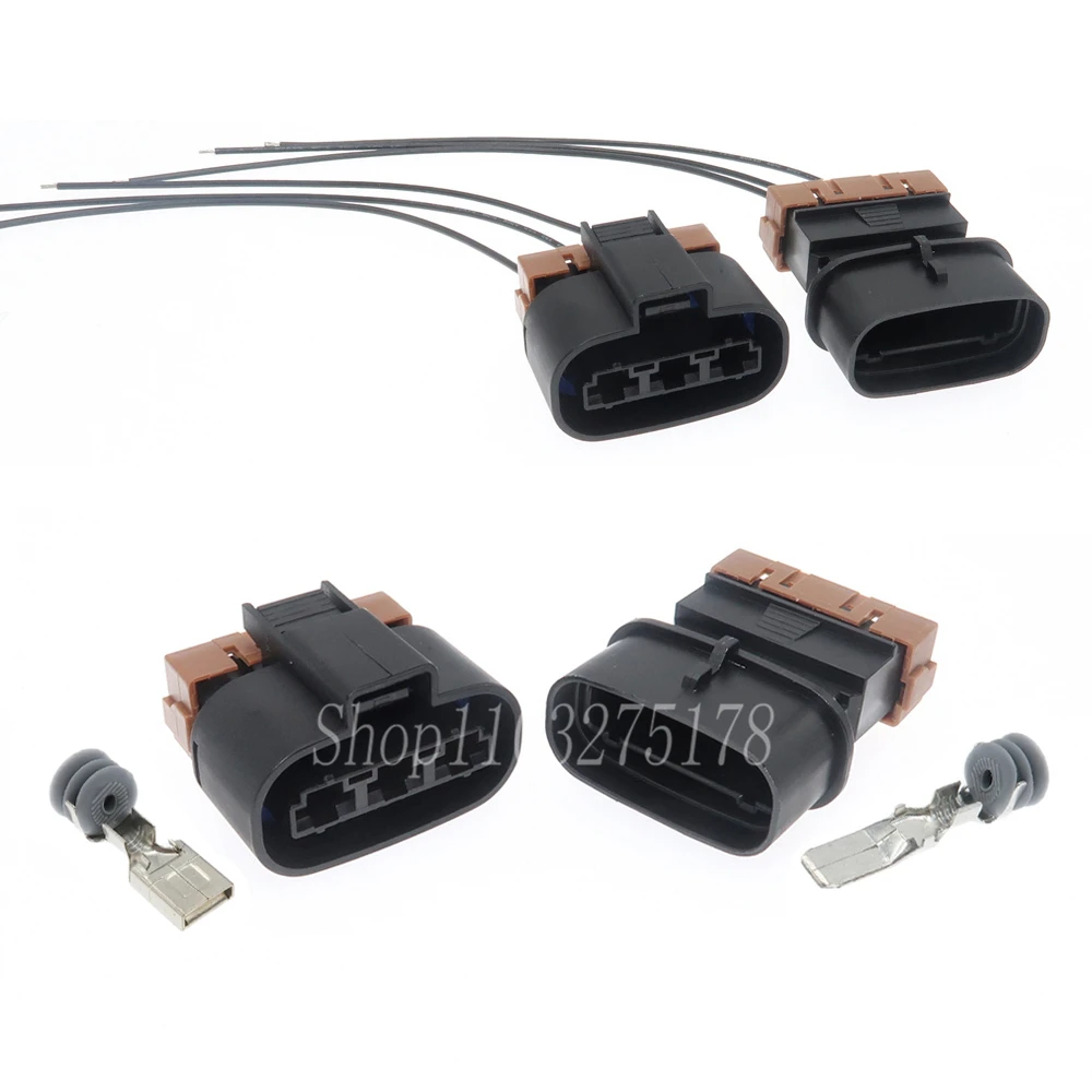 

1 Set 3 Pin PK011-03027 PK015-03027 Car Large Current High Power Connector Auto Waterproof Wire Cable Socket with 20cm Wires