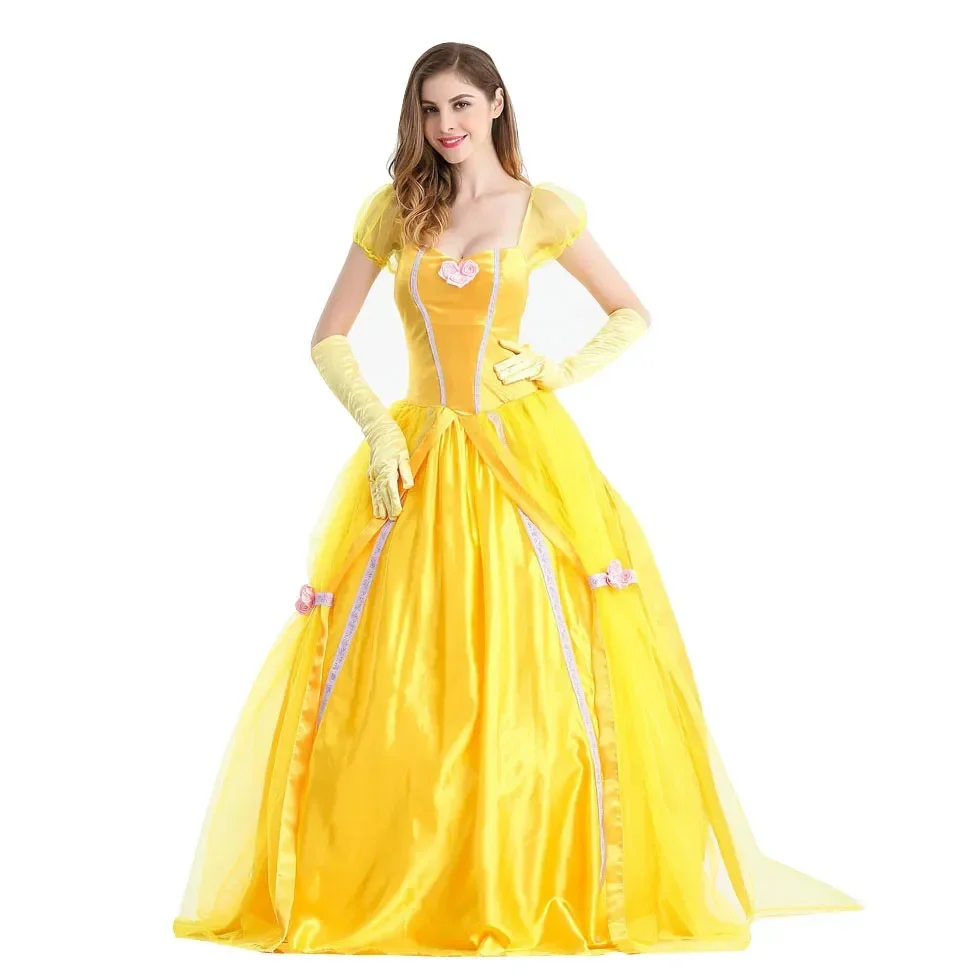 Halloween Cosplay Belle Prinzessin Erwachsene Kostüme Frauen Party Kostüm