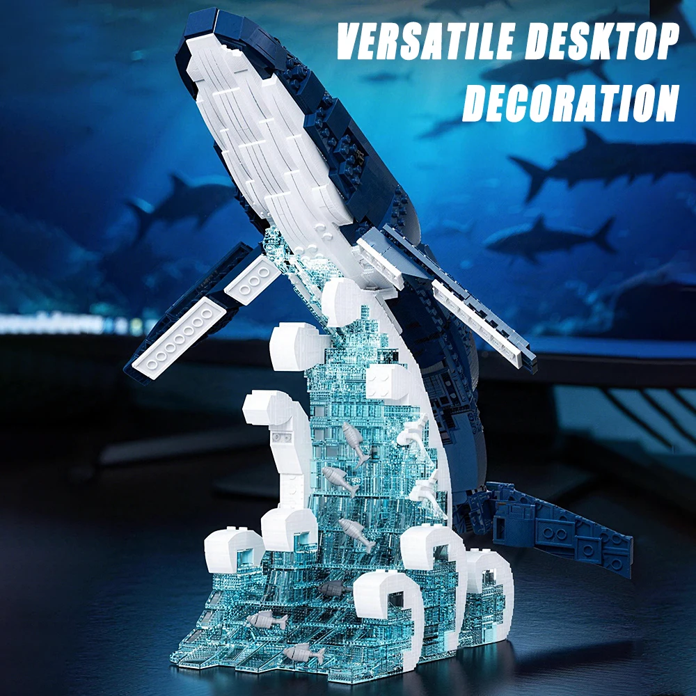 Ocean Blue Whale Model Buildin - Interior Design Build ulasan dan harga