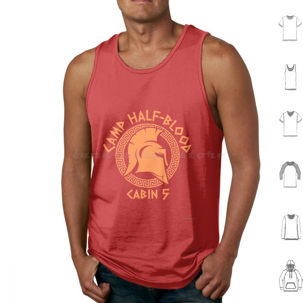 Cabin 5 Camp Half-Blood Tank Tops Print Cotton Camp Half Blood Pjo Hoo Toa Clarisse La Rue Percy Jackson Fanart Clarisse