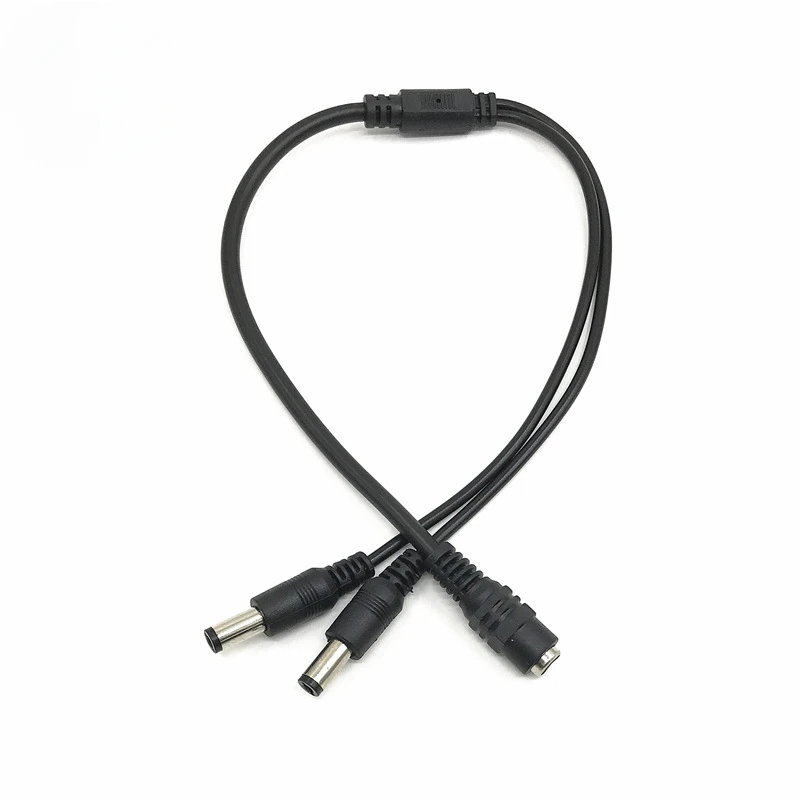 Cable divisor de alimentación para cámara cctv, 1 hembra a 2 macho FC, POE, probador de cámara IP, DC 1 a 2