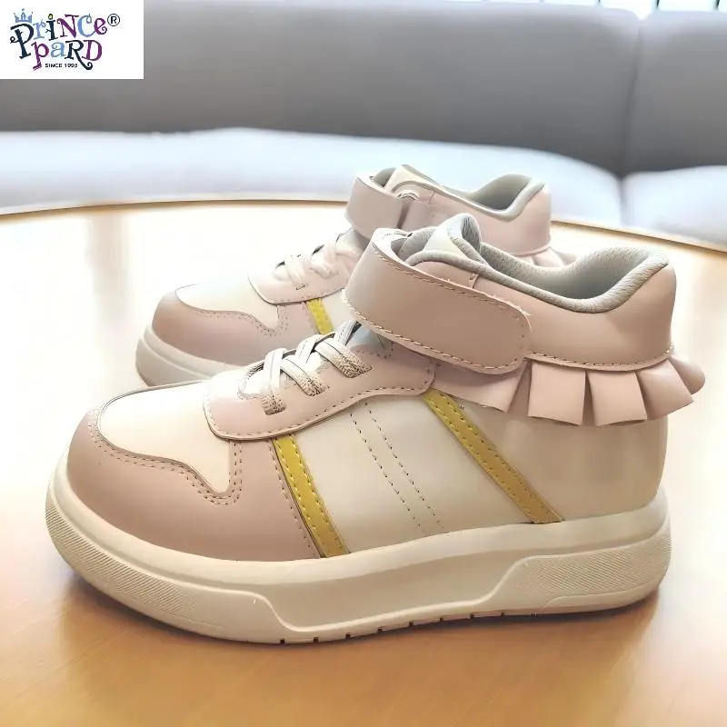 Pink Orthopedic Children Sneakers for Girls Casual Shoes with High Back Ankle Support to Improve Tiptoe And Clubfoot