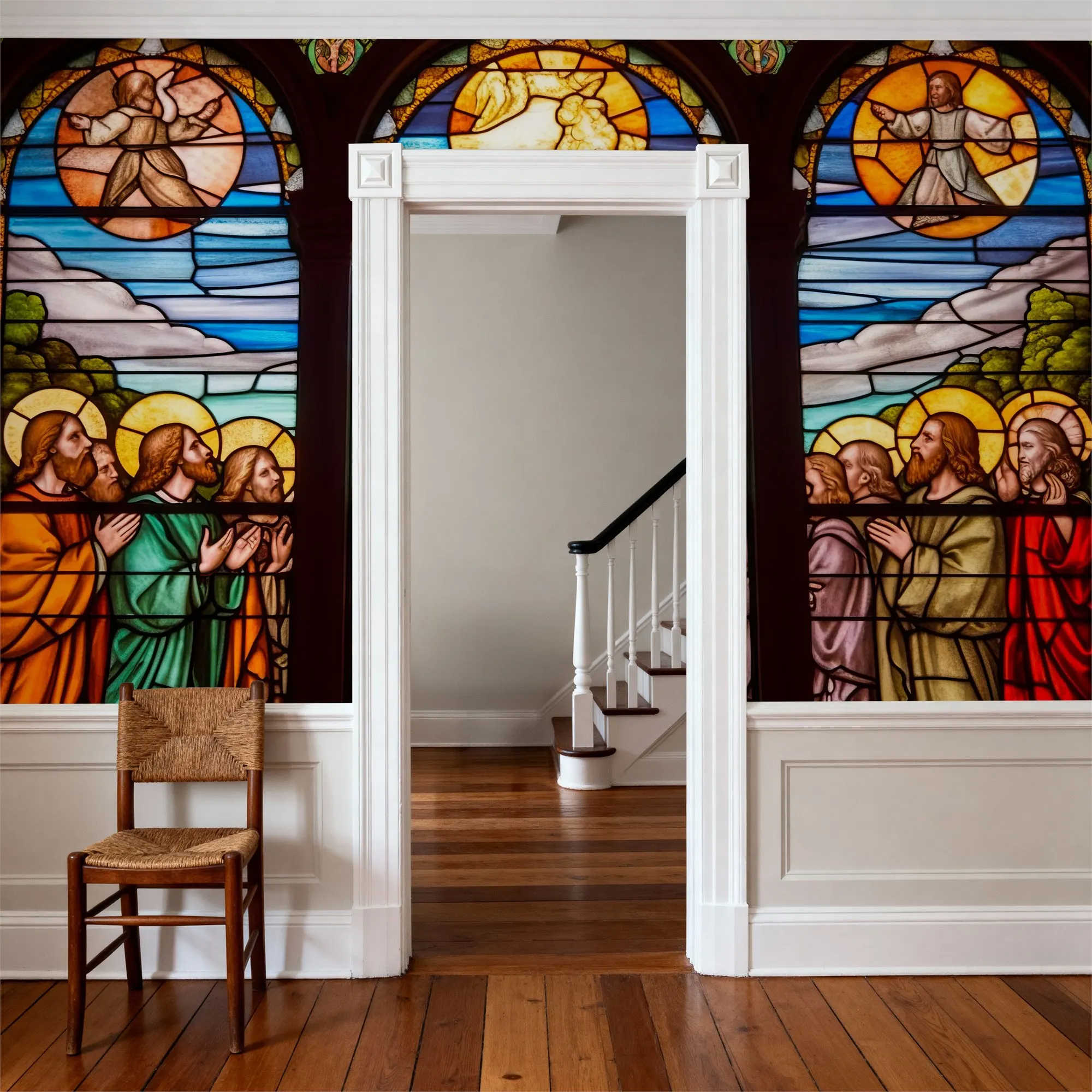 Cathedral Glass Made to Measure Mural Wallpaper for Bedroom