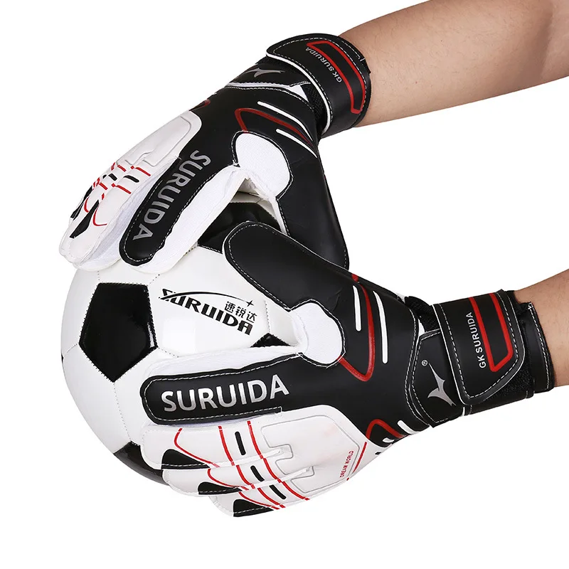 Hot Sale Professional football equipment Goalkeeper gloves Goalkeeper gloves with finger protection anti-slip and wear training