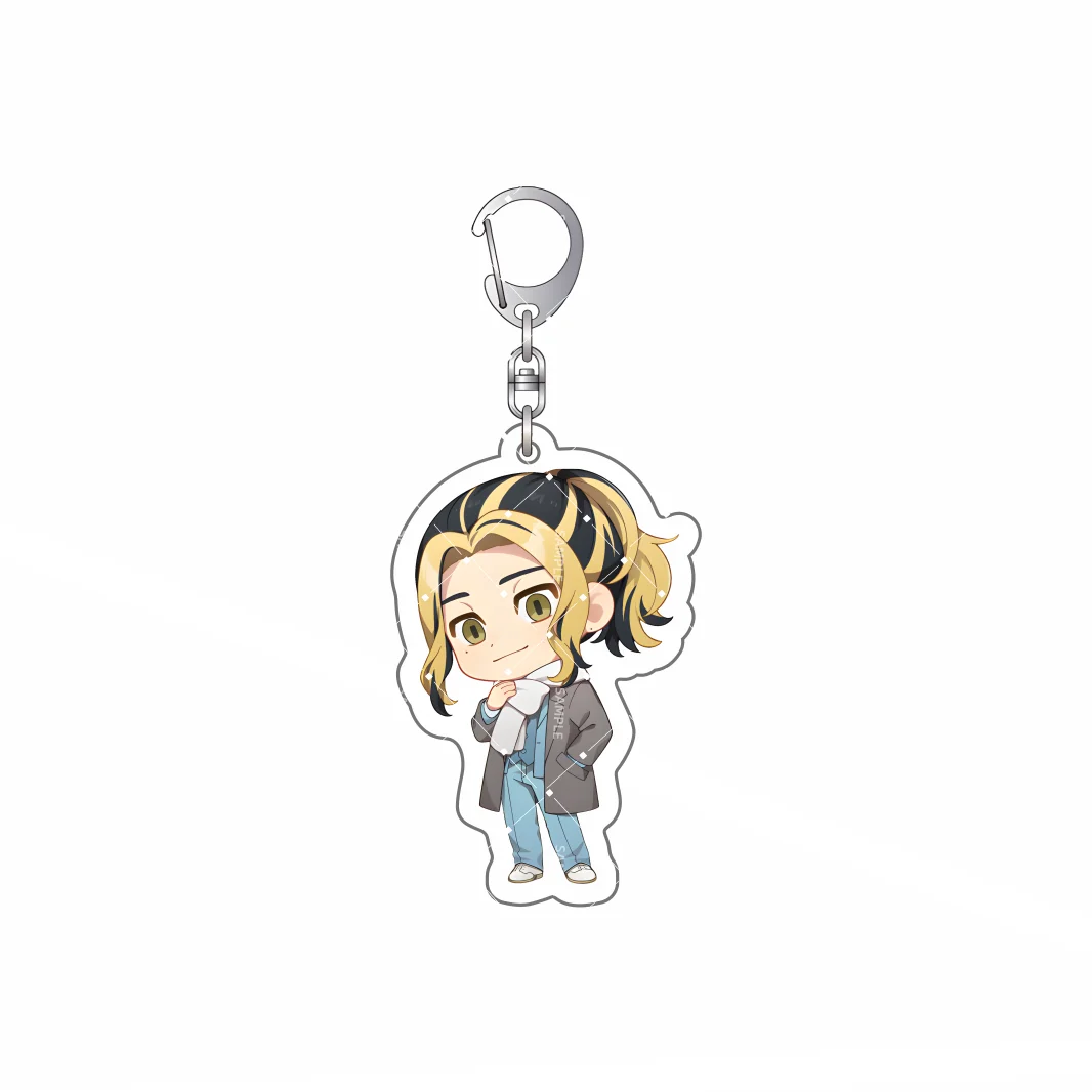 Anime Tokyo Revengers Winter Await  Cute Chibi Series Acrylic Keychain Desk Decor Cosplay Fo Fans Brahman Gift 6CM