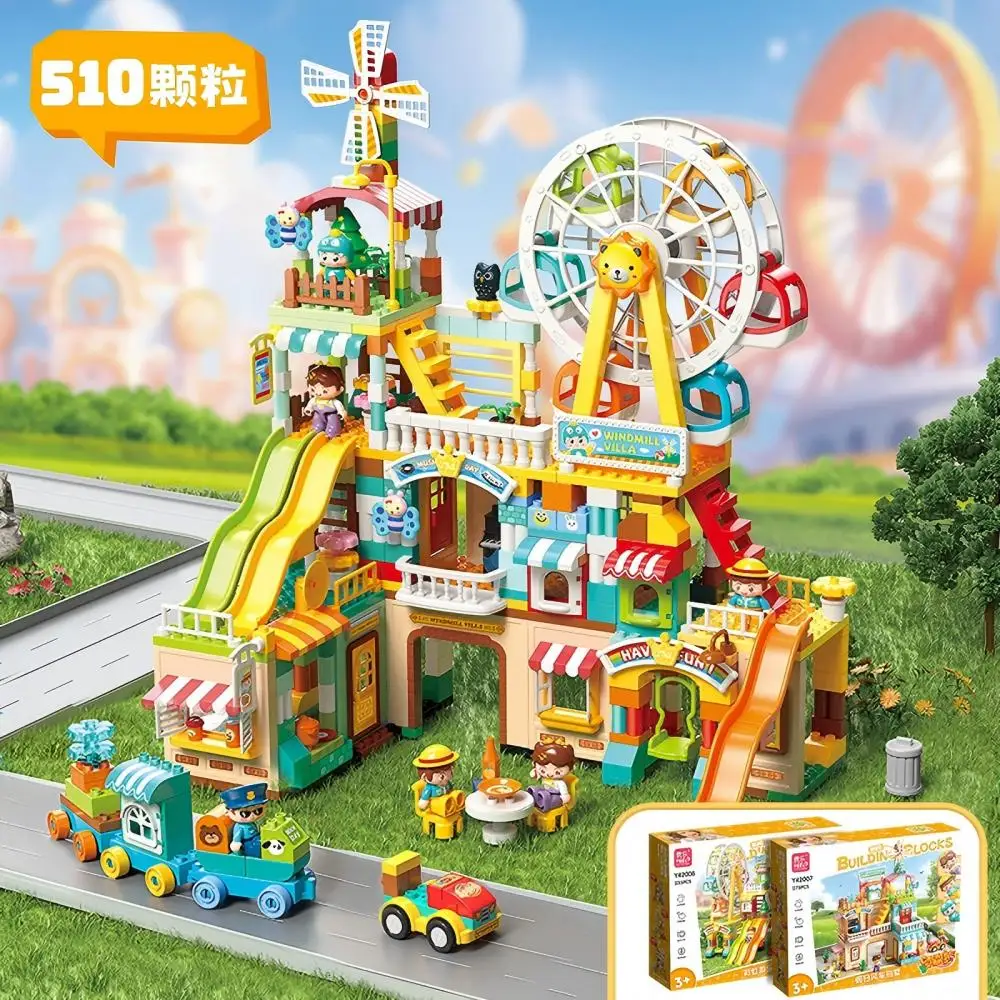 

Строительные блоки Felmer Jumbo для малышей 1–5 лет, набор игрушек для спасения в городе с транспортными средствами, подарок для обучения STEM для мальчиков и девочек