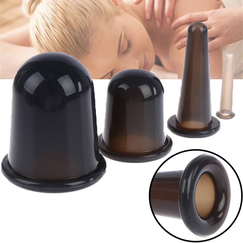 

1PCS Face Body Pain Relief Massage Masajeador Ventouse Anti Cellulite Suction Cups Silicone Vacuum Cupping Cans For Massage