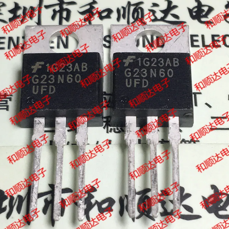 10pcs/lot G23N60UFD SGP23N60UFD New stock TO-220 600V 12A