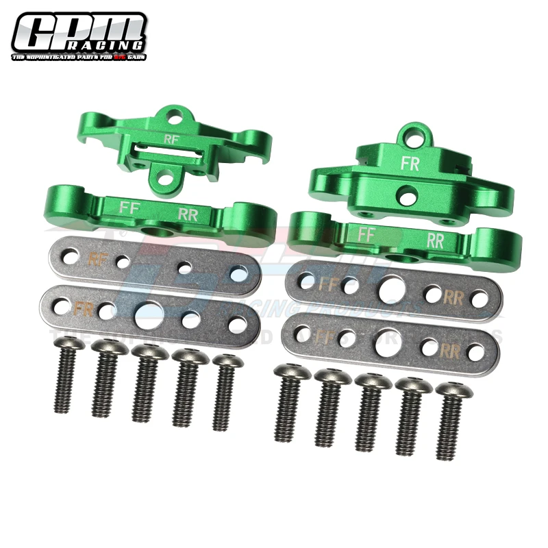 Barra de sujeción de brazo inferior delantero y trasero GPM Alu, montaje para TRAXXAS 1/10 Maxx 1/8 Maxx Slash