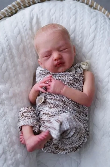 NPK 18'' unvollendete unbemalte leere wiedergeborene DIY-Teile Sila-Puppenbausatz frische Farbe mit Stoffkörper