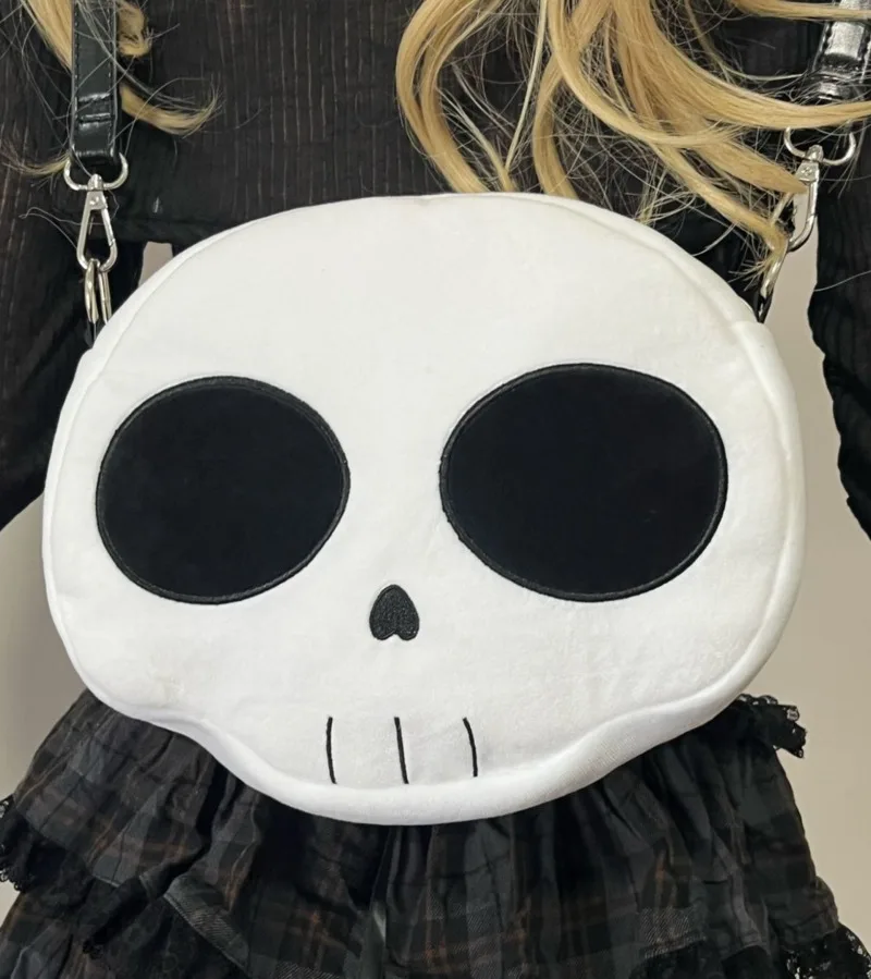 Halloween Bag Skeleton Crossbody Bag Y2K Cartoon Kawaii Girl Cross Body Purse Women Handbags Cute Shoulder Bag Birthday Gift