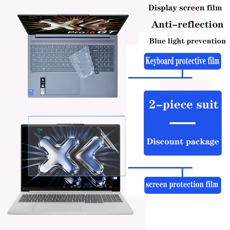for Lenovo IdeaPad Pro 5 16IPH11 16AKP10 Keyboard film 16inch notebook HD screen film privacy protection anti-peep film Tempered