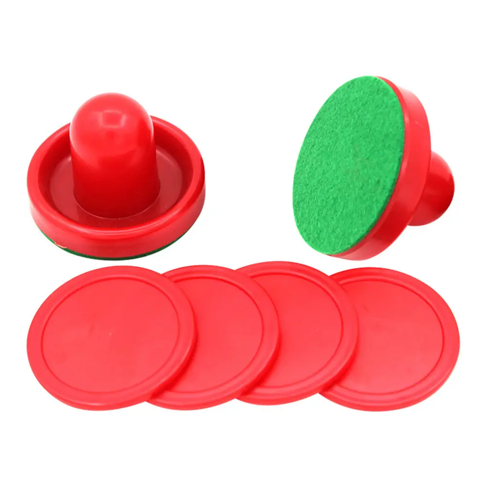 

1Set Premium Resin Air Hockey Pucks with Pushers for Air Hockey Table Replacement Room Family Night Indoor