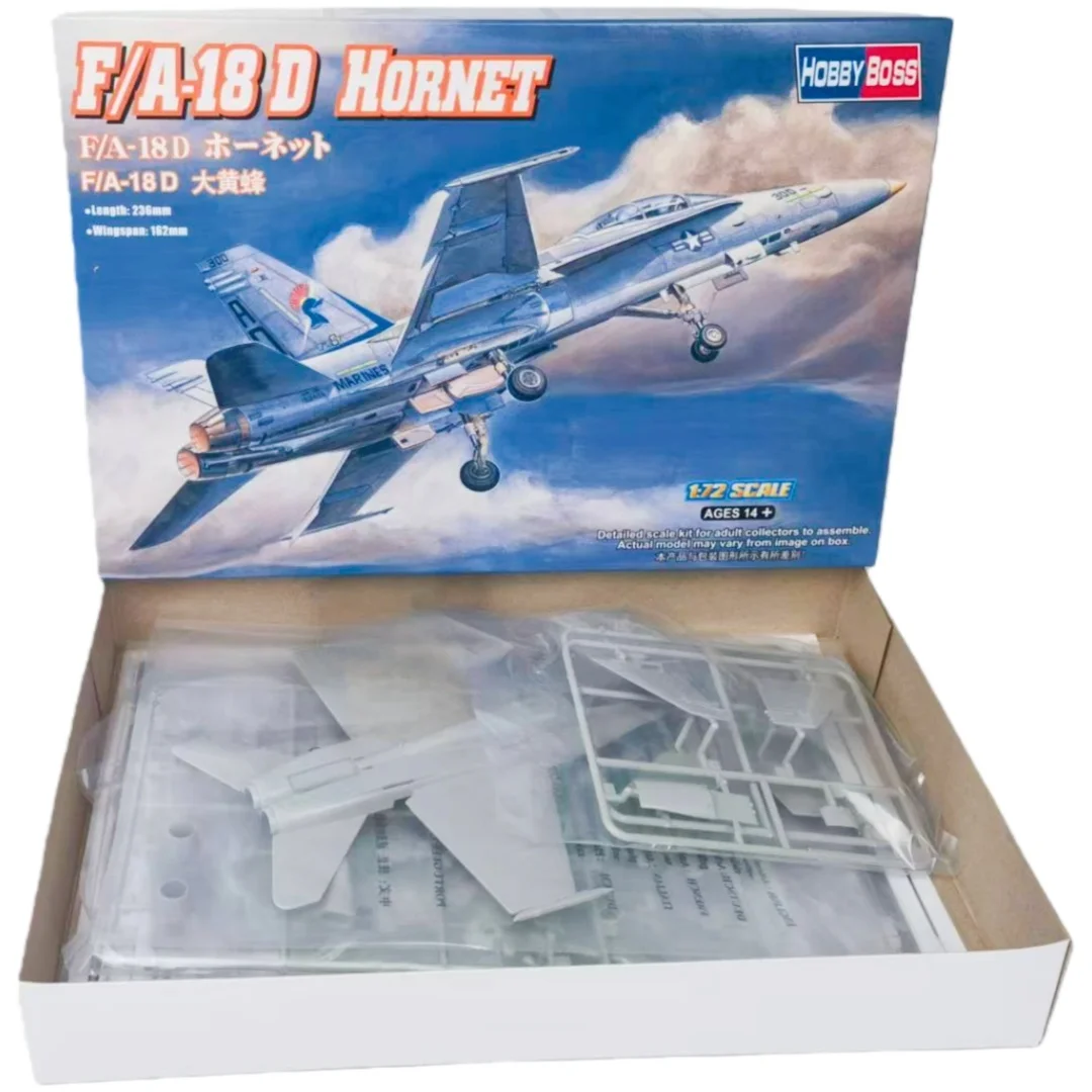 TRUMPETER 1/72 F/A-18 D Hornet Fighter Plastic Assembly Puzzle Model