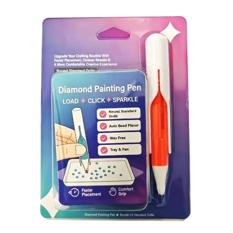 Automatischer Stift-Perlen-Spender Beadblitz Diamant-Kunst-Stift-Spender für Runde Perlen DIY-Bastelarbeiten für Erwachsene – Detail 9