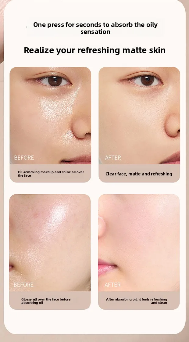 Protable Face Oil Blotting Paper Mattierungstücher Gesichtsreiniger Oil Control Ölabsorbierende Gesichtsreinigungswerkzeuge