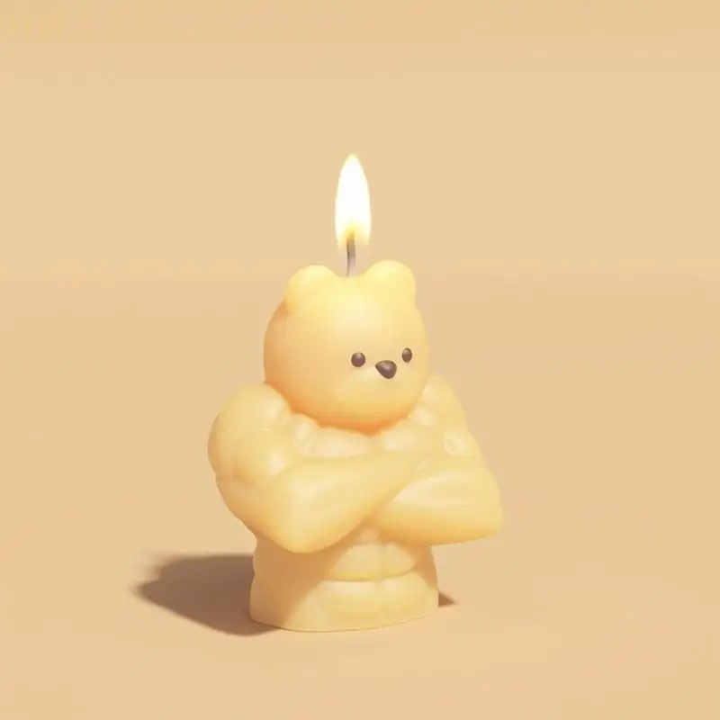 HX6F Cartoon Bear Silicone Flom