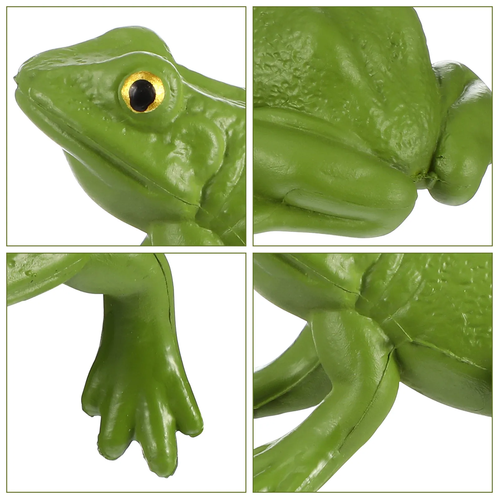 Realistic Plastic Frog Animal Smooth Surface for Kids Educational Use Indoor Outdoor Decor Small Frog Statue Plastic Animals