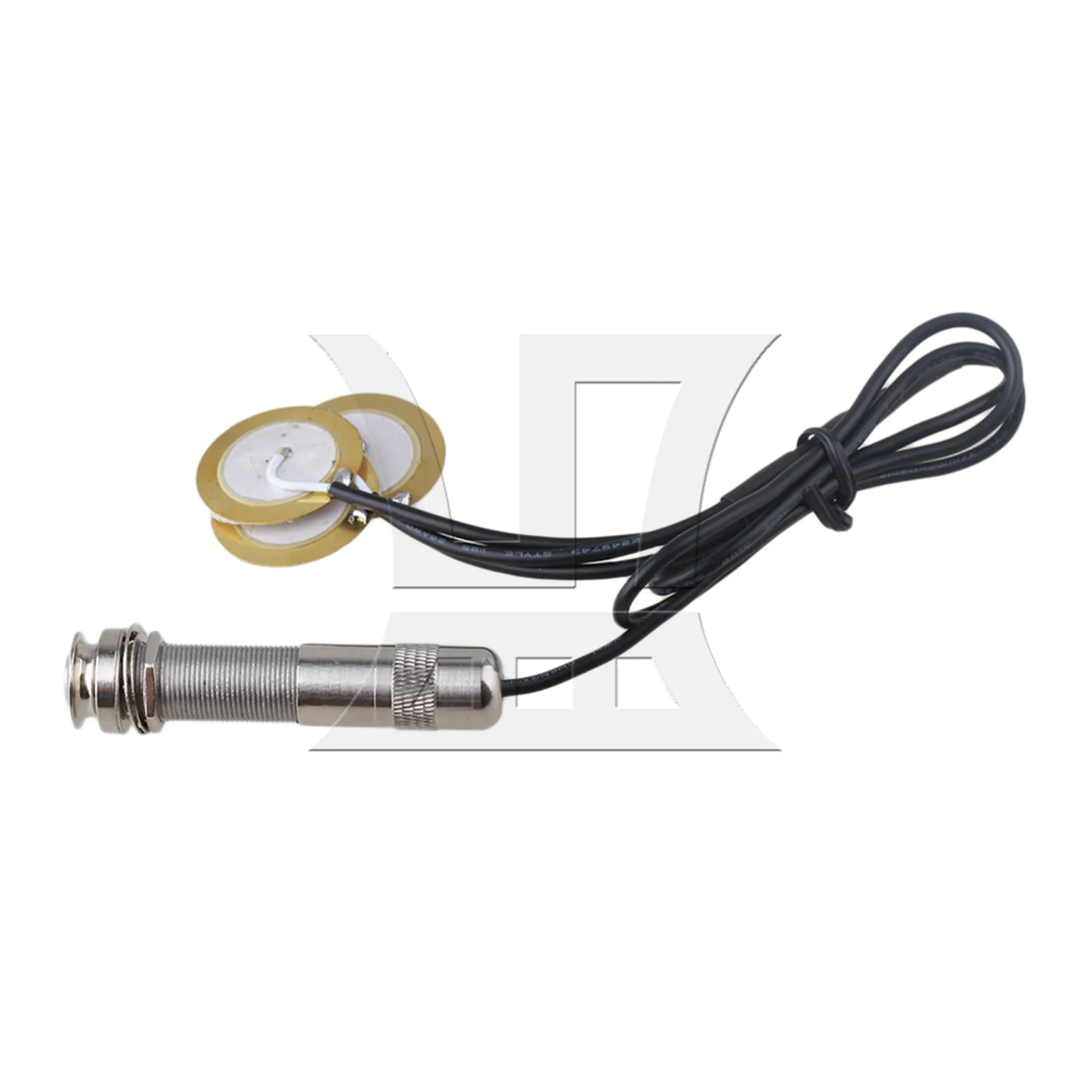 

YIBUY 6.35mm Jack Guitar Bridge Plate Pickups Piezo Transducer Silver