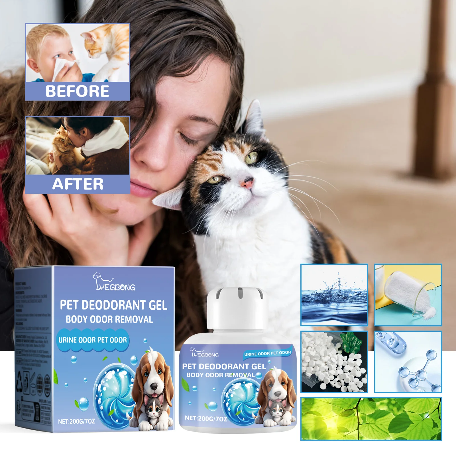 Pets Deodorizing Liquid Body Odor Smelly Deodorant Fresh Scent Eliminates Urine Smell Litter Deodorizer Dogs Odor Neutralizer