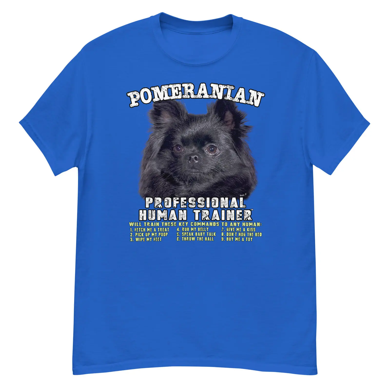 Pomeranian Black Professional Human Trainer T Shirt