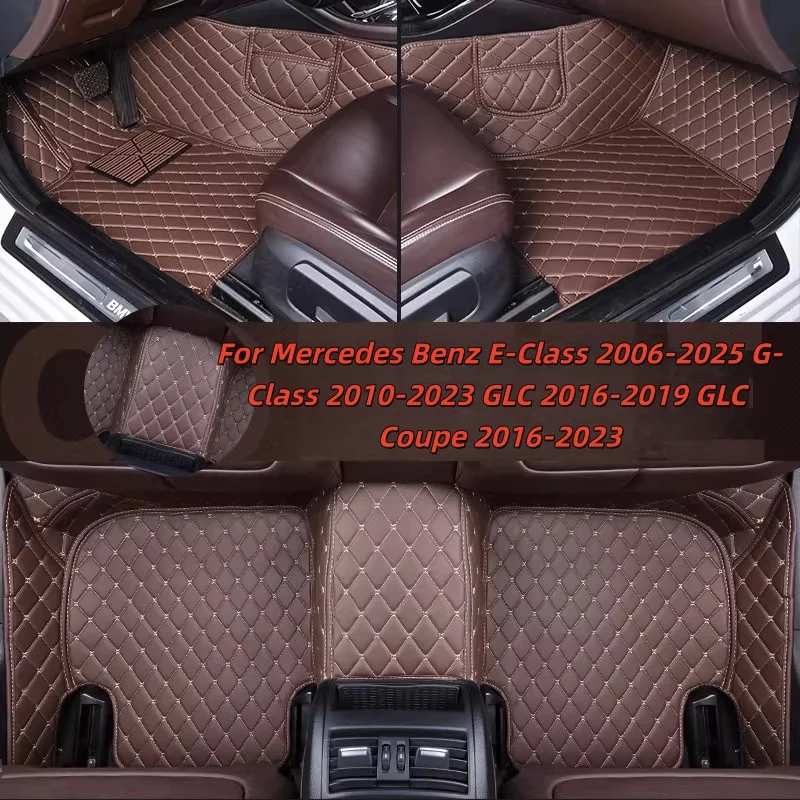 

Автомобильные коврики на заказ, противоскользящие, для G-Class 2010-2023, GLC 2016-2019, GLC Coupe 2016-2023, Mercedes-Benz E-Class